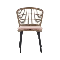 Beliani ALIANO - Tuinset 6 personen - Natuurlijk - PE rotan Online