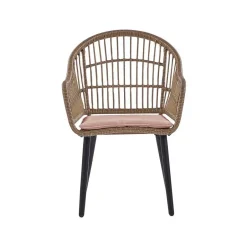 Beliani ALIANO - Tuinset 6 personen - Natuurlijk - PE rotan Online