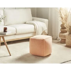 Leen Bakker ALIPUR - Poef - Oranje - Polyester Online