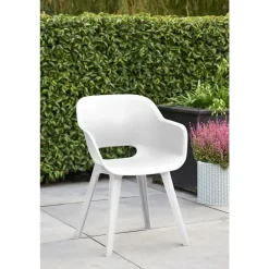 Allibert Tuinstoel Akola - wit (2 stuks) New