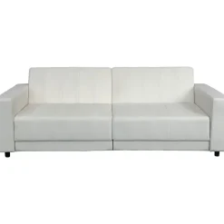 Dorel Home Allie II - Slaapbank 3-zits in crèmekleurige fluweel Clearance