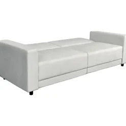 Dorel Home Allie II - Slaapbank 3-zits in crèmekleurige fluweel Clearance