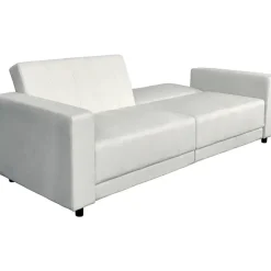 Dorel Home Allie II - Slaapbank 3-zits in crèmekleurige fluweel Clearance