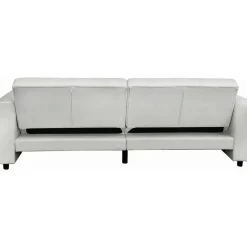 Dorel Home Allie II - Slaapbank 3-zits in crèmekleurige fluweel Clearance