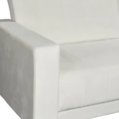 Dorel Home Allie II - Slaapbank 3-zits in crèmekleurige fluweel Clearance