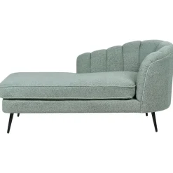 Beliani ALLIER - Chaise longue - Groen - Rechterzijde - Bouclé Best