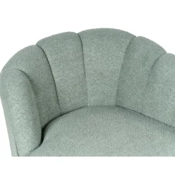 Beliani ALLIER - Chaise longue - Groen - Rechterzijde - Bouclé Best