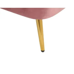 Beliani ALLIER - Chaise longue - Roze - Linkerzijde - Fluweel Outlet