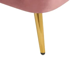 Beliani ALLIER - Chaise longue - Roze - Linkerzijde - Fluweel Outlet