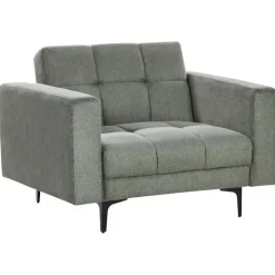 Beliani ALNES - Fauteuil - Donkergroen - Stof Outlet