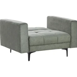 Beliani ALNES - Fauteuil - Donkergroen - Stof Outlet