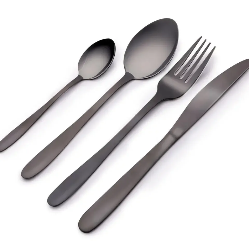 Alpina Bestek - 16-delig - 4 personen - mat zwart - RVS Sale