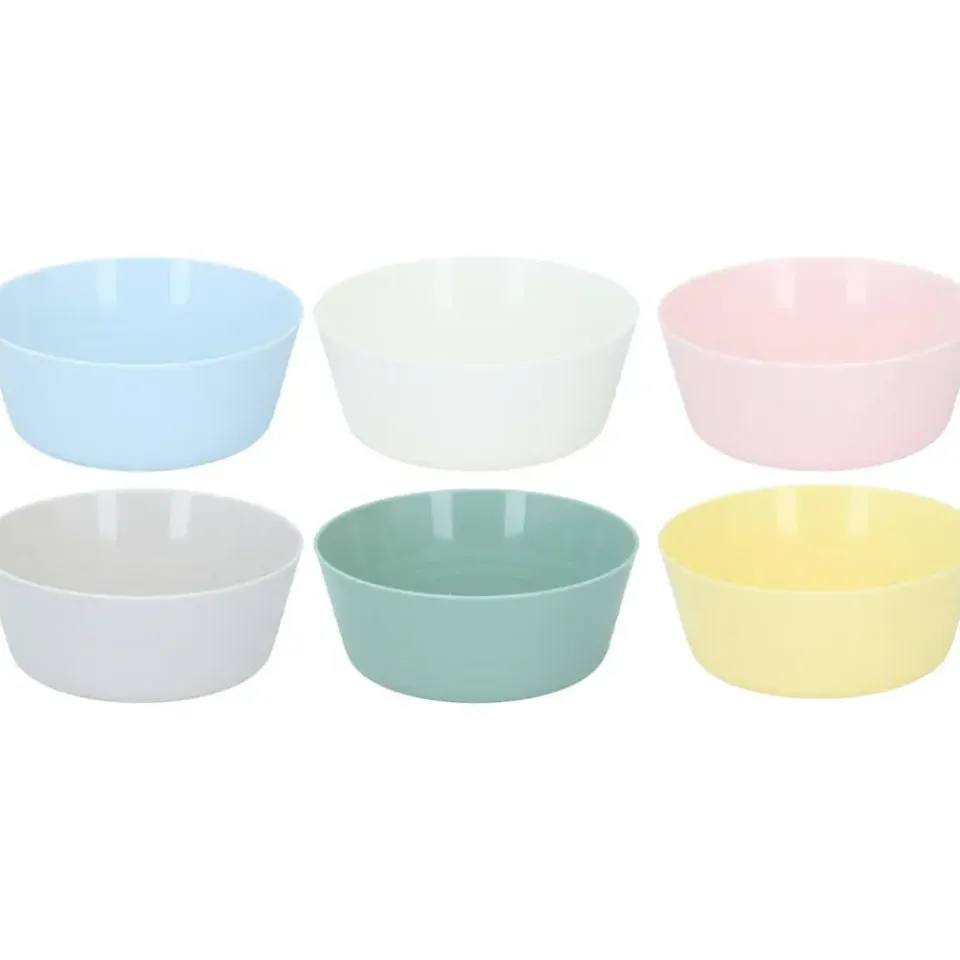 Alpina kommetjes /schaaltjes - 6x - gekleurd - kunststof - 11 cm Outlet