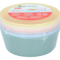 Alpina kommetjes /schaaltjes - 6x - gekleurd - kunststof - 11 cm Outlet