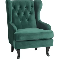 Beliani ALTA - Chesterfield fauteuil - Groen - Fluweel Sale