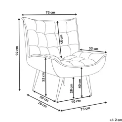Beliani ALVESTA - Fauteuil - Mintgroen - Stof Hot