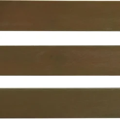 Beliani AMANTEA - Ligstoel - Donkere houtkleur/Gestreept - Acaciahout New