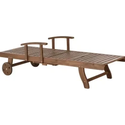 Leen Bakker AMANTEA PREMIUM II - Tuinligstoel - Taupe - Acaciahout New