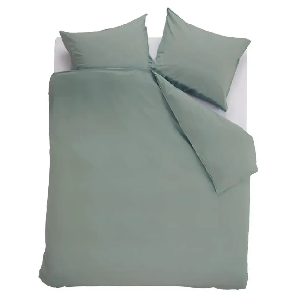 Ambiante Cotton Uni dekbedovertrek - 240x200/220 - Groen Outlet
