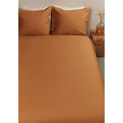 Ambiante Cotton Uni dekbedovertrek - 240x200/220 - Oranje Discount