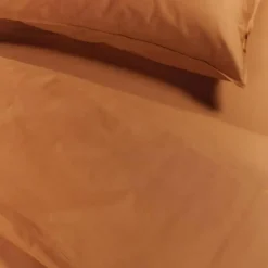 Ambiante Cotton Uni dekbedovertrek - 240x200/220 - Oranje Discount