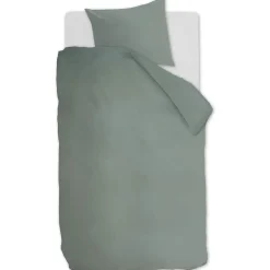 Ambiante Cotton Uni dekbedovertrek - 200x200/220 - Groen Clearance