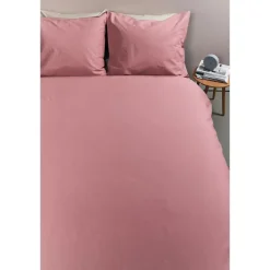 Ambiante Cotton Uni dekbedovertrek - 240x200/220 - Roze Best