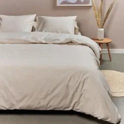 Ambiante Dekbedovertrek Uni Cotton Sand-Lits-jumeaux (240 x 200/220 cm) Best