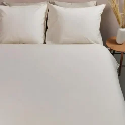 Ambiante Dekbedovertrek Uni Cotton Sand-Lits-jumeaux (240 x 200/220 cm) Best