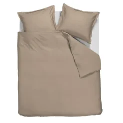 Ambiante Satin Uni dekbedovertrek - 200x200/220 - Taupe Online