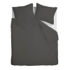 Ambiante Satin Uni dekbedovertrek - 240x200/220 - Donker Grijs Outlet