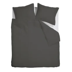 Ambiante Satin Uni dekbedovertrek - 240x200/220 - Donker Grijs Outlet