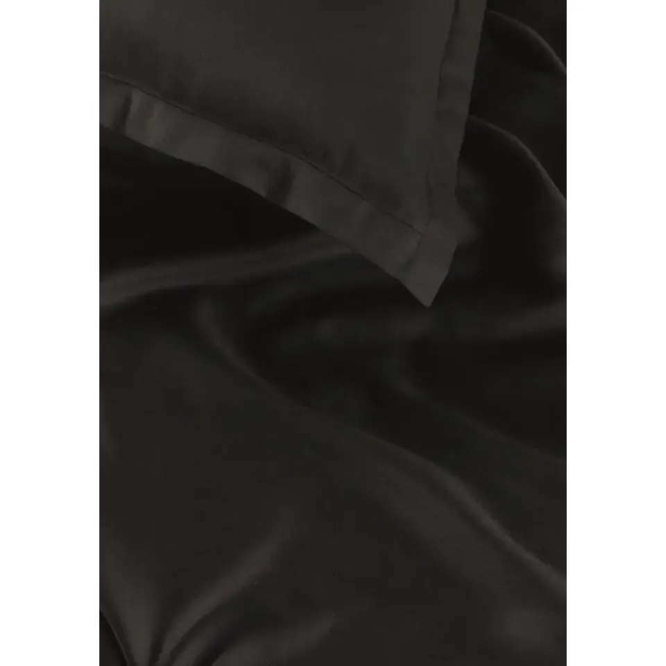 Ambiante Satin Uni dekbedovertrek - 200x200/220 - Zwart Sale