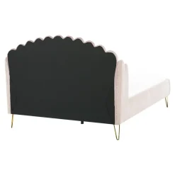 Beliani AMBILLOU - Tweepersoonsbed - Goud - 140 x 200 cm - Fluweel Sale