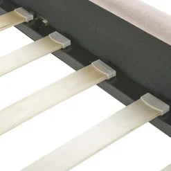 Beliani AMBILLOU - Tweepersoonsbed - Goud - 140 x 200 cm - Fluweel Sale