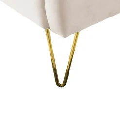 Beliani AMBILLOU - Tweepersoonsbed - Goud - 180 x 200 cm - Fluweel Discount