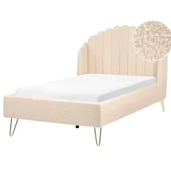 Leen Bakker AMBILLOU - Tweepersoonsbed - Beige - 120 x 200 cm - Bouclé New