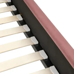 Leen Bakker AMBILLOU - Tweepersoonsbed - Roze - 120 x 200 cm - Fluweel Clearance