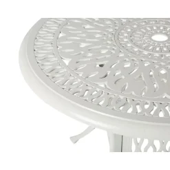 Beliani ANCONA - Tuintafel - Wit - 90 x 90 cm - Aluminium Online