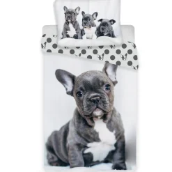 Animal Pictures Bulldog - Dekbedovertrek - Eenpersoons - 140 x 200 cm - Multi Online
