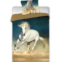 Animal Pictures Dekbedovertrek Paard - Eenpersoons - 140 x 200 cm - Katoen