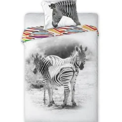 Animal Pictures Zebra - Dekbedovertrek - Eenpersoons - 140 x 200 cm - Multi Clearance