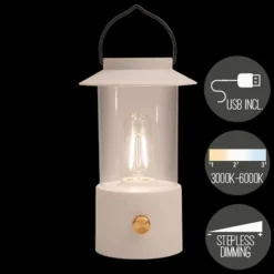 Anna's Collection Anna Collection Camping tafellamp - wit - binnen en buiten Hot