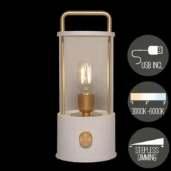 Anna's Collection Anna Collection Camping tafellamp - wit - binnen en buiten Best