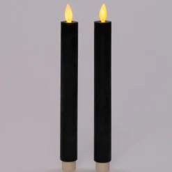 Anna's Collection Anna Collection LED dinerkaarsen - 2x - donkergroen - 23 cm Outlet