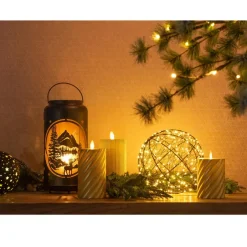 Anna's Collection Anna Collection LED kaarsen - 3x - goud -swirl -afstandsbediening Discount