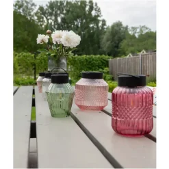 Anna's Collection Anna Collection Tuin lantaarn Julia - Solar - zwart - D16 x H16 cm Discount