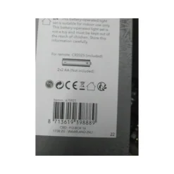 Anna's Collection Dinerkaarsen - 2x - rood - LED - met remote New