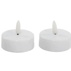 Anna's Collection Jumbo theelichten - 2x - wit - 6 x 4,5 cm Discount