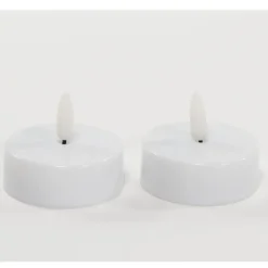 Anna's Collection Jumbo theelichten - 2x - wit - 6 x 4,5 cm Discount